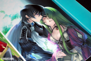 Lelouch About to Kiss C.C.
