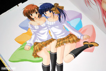 Kirie and Koyomi on Pillows